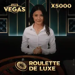 Roulette De Luxe X5000, live dealer game by Live Vegas
